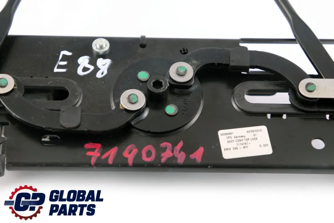 BMW 1 E88 Cabriolet Sistema Bloccaggio Meccanismo Blocco Top Pieghevole - SKU 7190741 - Numero di parte 7190741