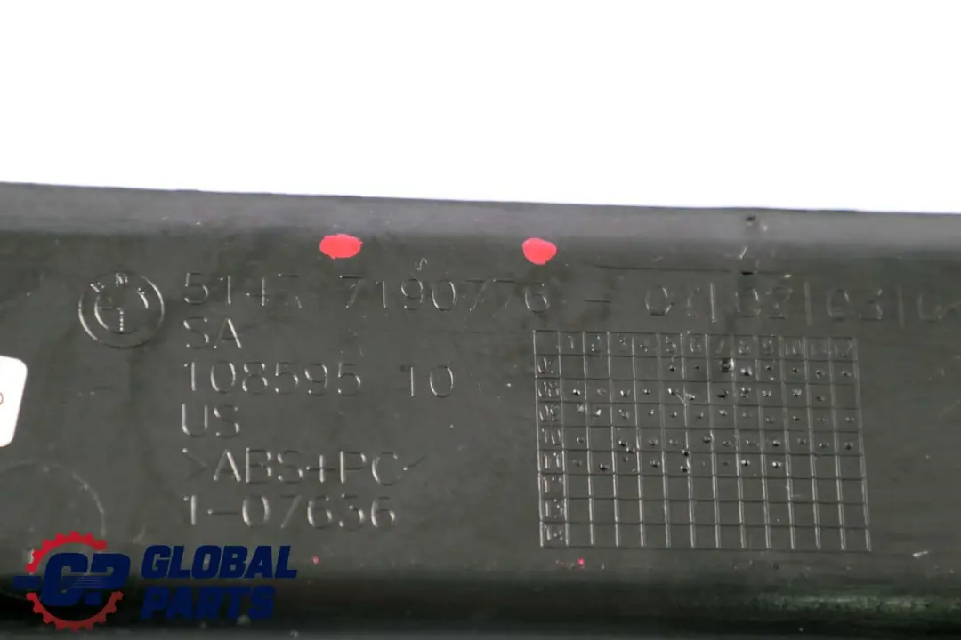 BMW X6 E71 Portellone posteriore destro Protezione grondaia - SKU 7190776 - Numero di parte 7190776