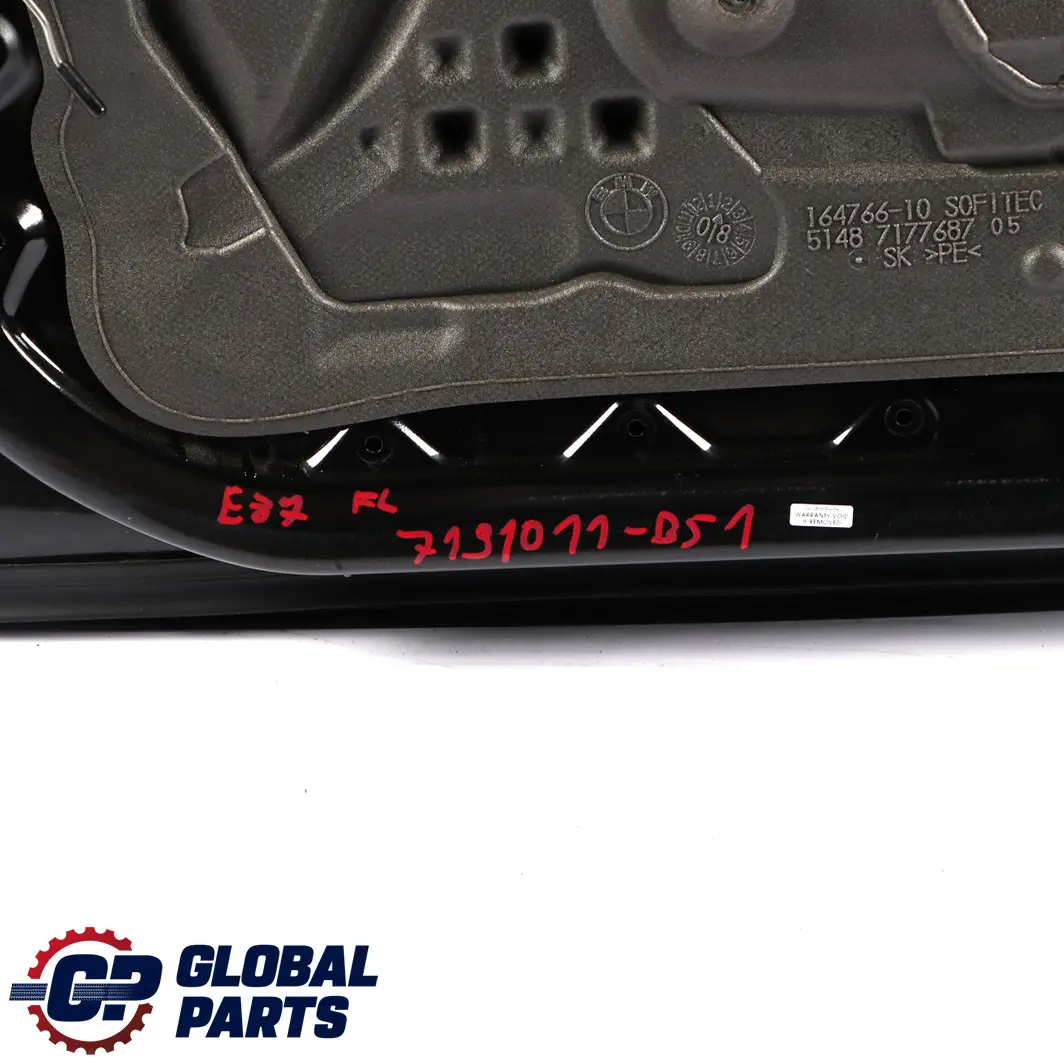 BMW 1 Series E87 3 Door Front Left N/S Black Sapphire Metallic - 475 - SKU 7191011-BS3 - Part number 7191011