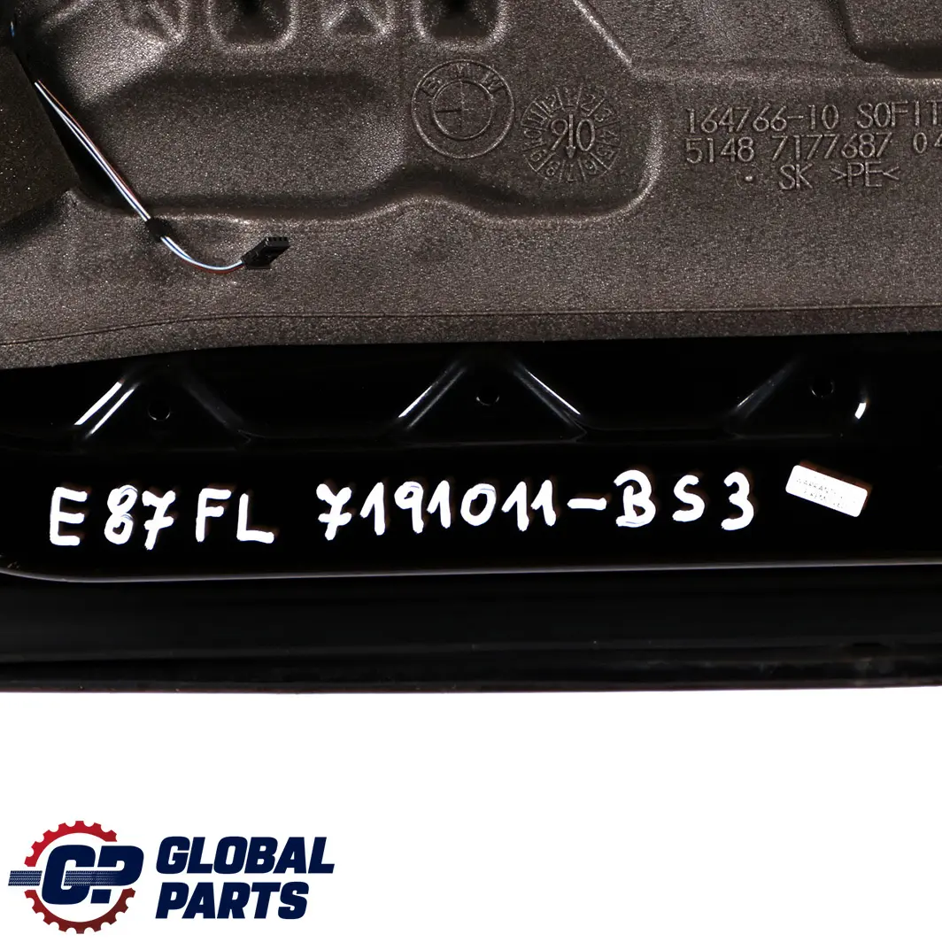 Door Front Left N/S Black Sapphire Metallic - 475 to BMW 1 Series E87 4 with Part number 7191011 BMW 1 Series E87 4 Door Front Left N/S Black Sapphire Metallic - 475 - SKU 7191011-BS4 - Part number 7191011