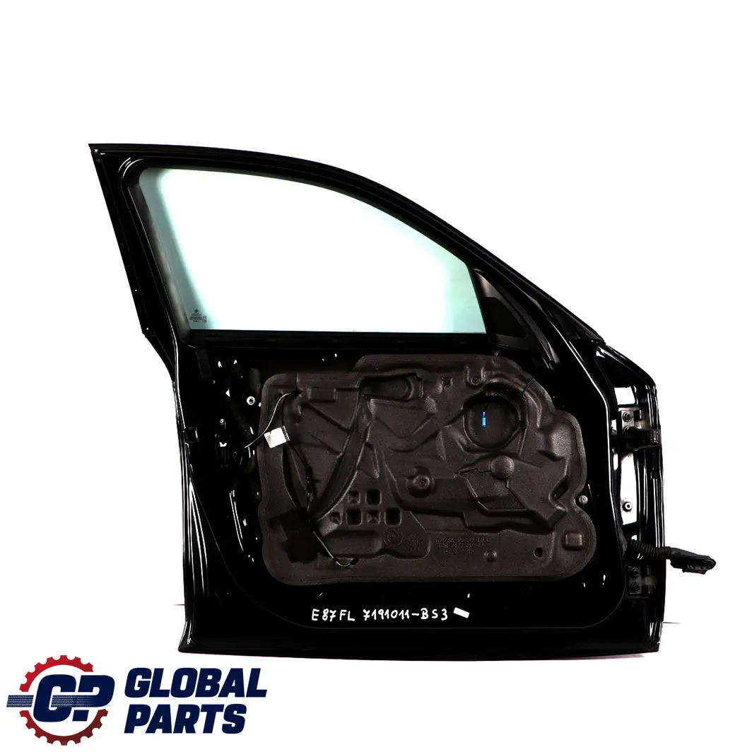 Door Front Left N/S Black Sapphire Metallic - 475 to BMW 1 Series E87 4 with Part number 7191011 BMW 1 Series E87 4 Door Front Left N/S Black Sapphire Metallic - 475 - SKU 7191011-BS4 - Part number 7191011