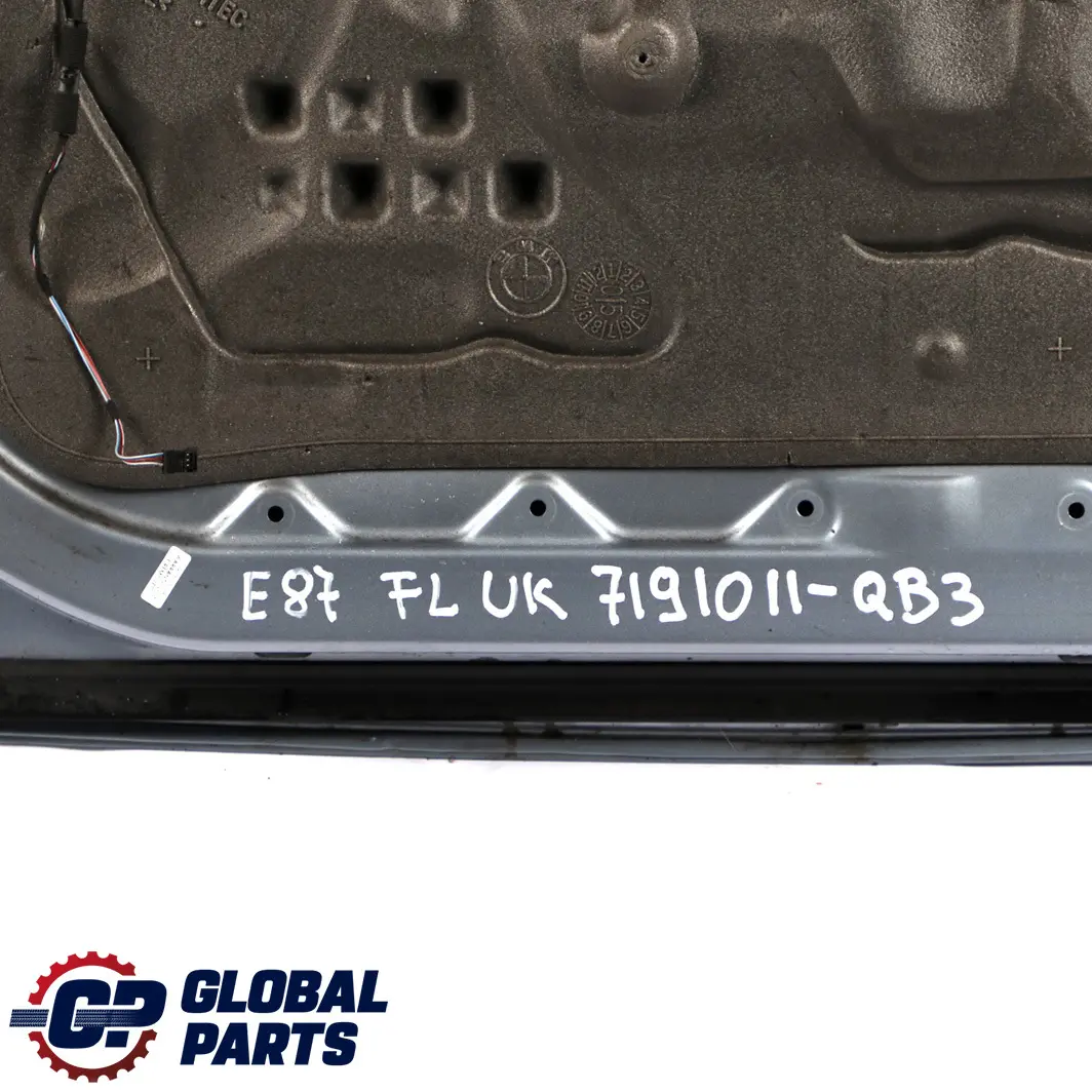 Door Front Left N/S Quarzblau Blau Blue Metallic - A18 to BMW 1 Series E87 3 with Part number 7191011 BMW 1 Series E87 3 Door Front Left N/S Quarzblau Blau Blue Metallic - A18 - SKU 7191011-QB3 - Part number 7191011