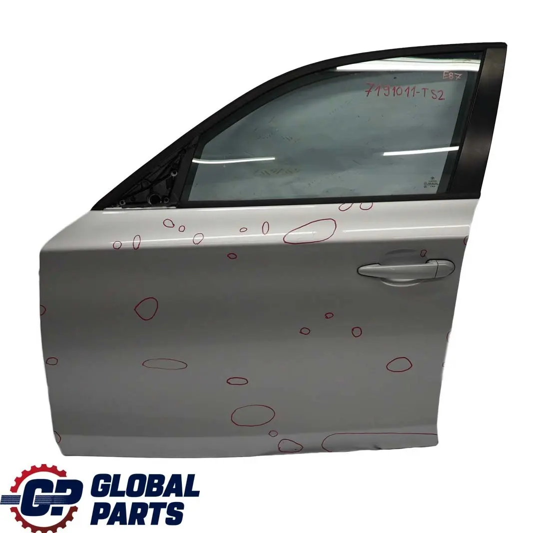 BMW E87 Porta Anteriore Sinistra Titansilber Titan Silver Metallic - 354 - SKU 7191011-TS2 - Numero di parte 7191011