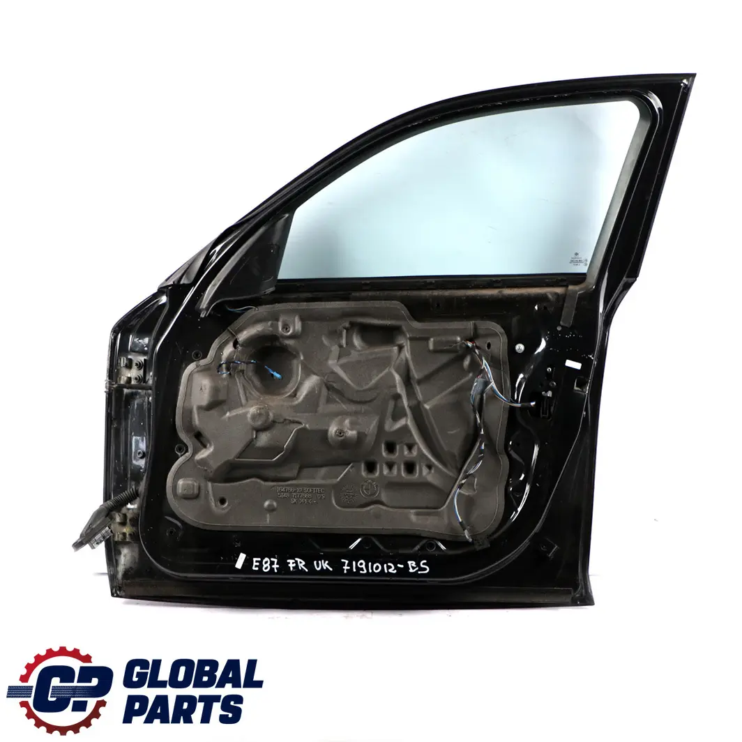 Door Front Right O/S Black Sapphire Metallic - 475 to BMW 1 Series E87 2 with Part number 7191012 BMW 1 Series E87 2 Door Front Right O/S Black Sapphire Metallic - 475 - SKU 7191012-BS2 - Part number 7191012