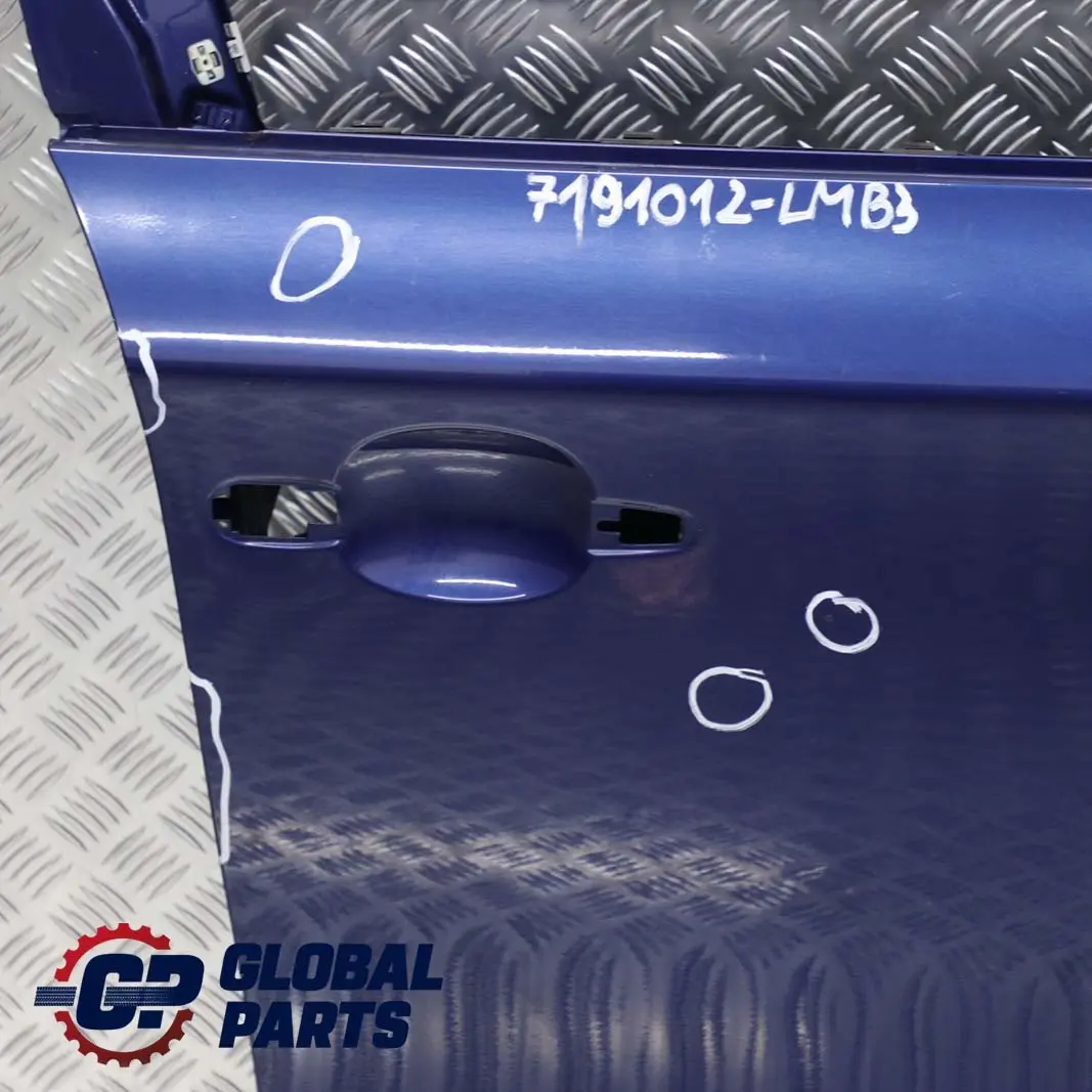 Door Front Right O/S Le Mans Blau Blue Metallic - 381 to BMW 1 Series E87 3 with Part number 7191012 BMW 1 Series E87 3 Door Front Right O/S Le Mans Blau Blue Metallic - 381 - SKU 7191012-LMB3 - Part number 7191012