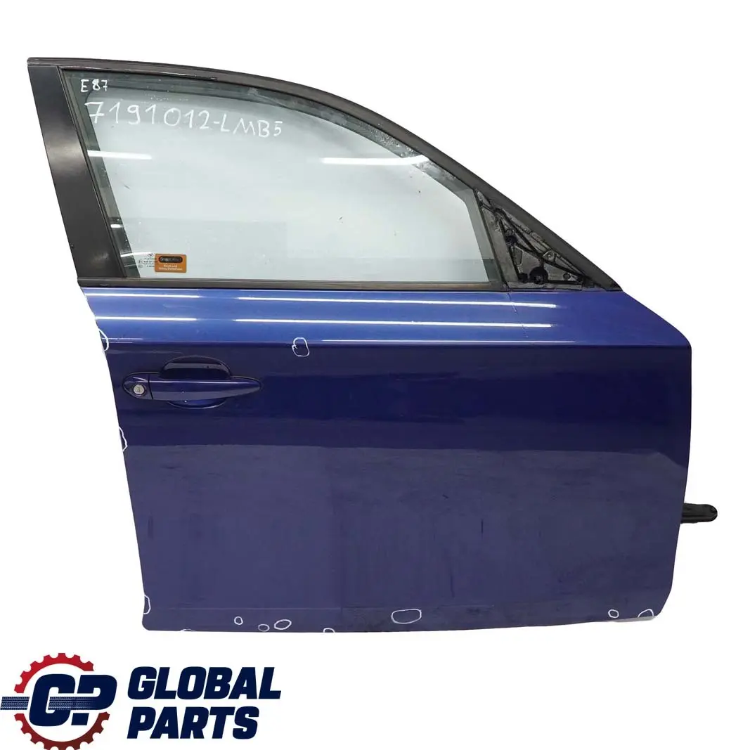 Tür Vorne Rechts Le Mans Blau Metallic - 381 für BMW 1 er E87 5 mit Teilenummer 7191012 BMW 1 er E87 5 Tür Vorne Rechts Le Mans Blau Metallic - 381 - SKU 7191012-LMB5 - Teilenummer 7191012