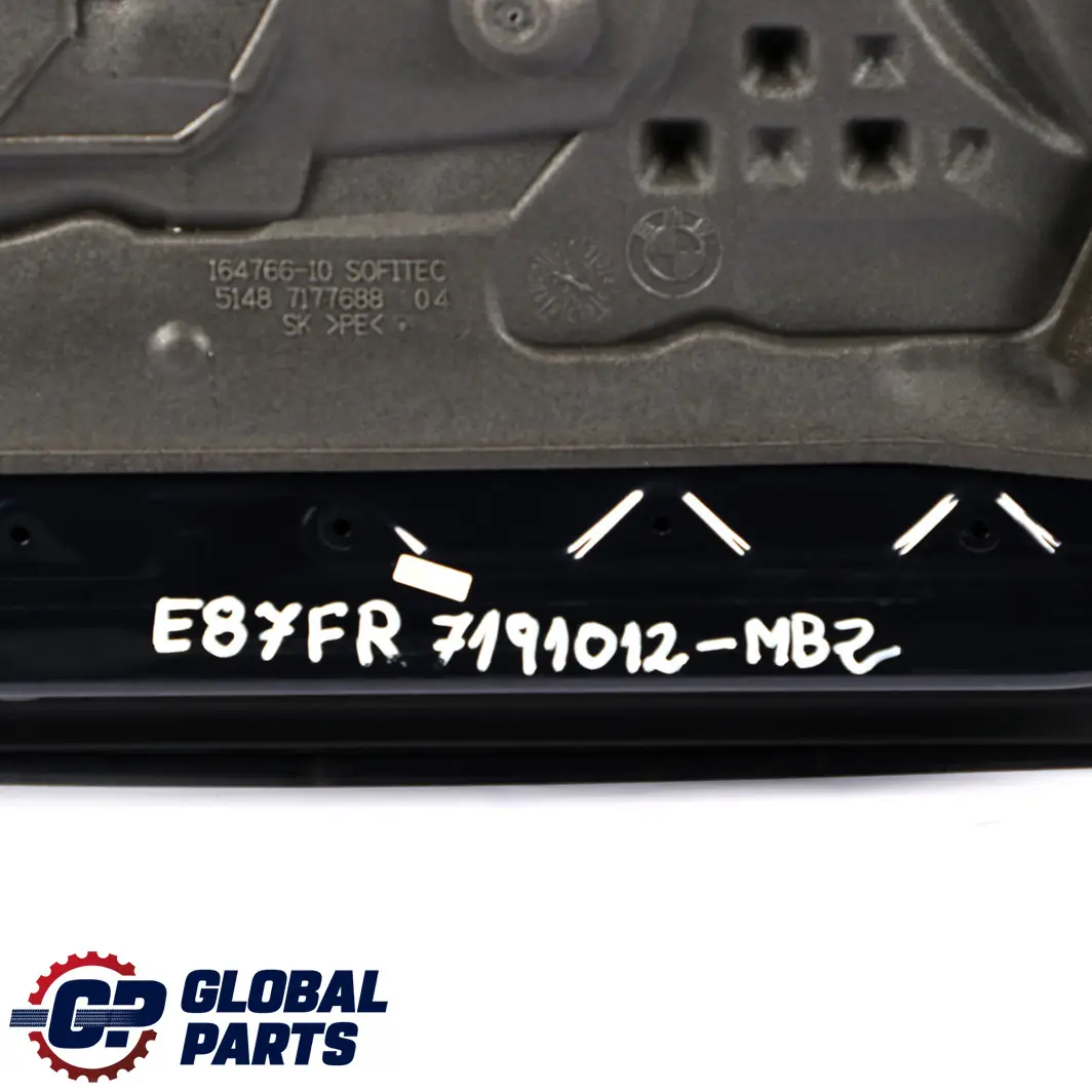 Door Front Right O/S Monacoblau Monaco Blau Blue - A35 to BMW 1 SERIES 2 E87 LCI with Part number 7191012 BMW 1 SERIES 2 E87 LCI Door Front Right O/S Monacoblau Monaco Blau Blue - A35 - SKU 7191012-MB2 - Part number 7191012