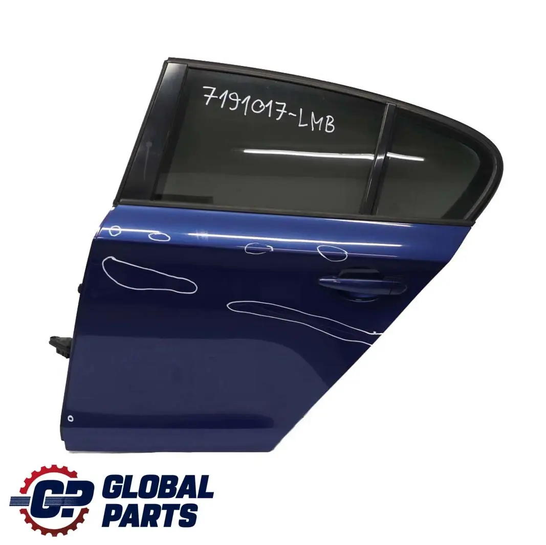 Tür hinten links Le Mans Blau Metallic - 381 für BMW 1 er E87 E87 LCI mit Teilenummer 7191017 BMW 1 er E87 E87 LCI Tür hinten links Le Mans Blau Metallic - 381 - SKU 7191017-LMB - Teilenummer 7191017