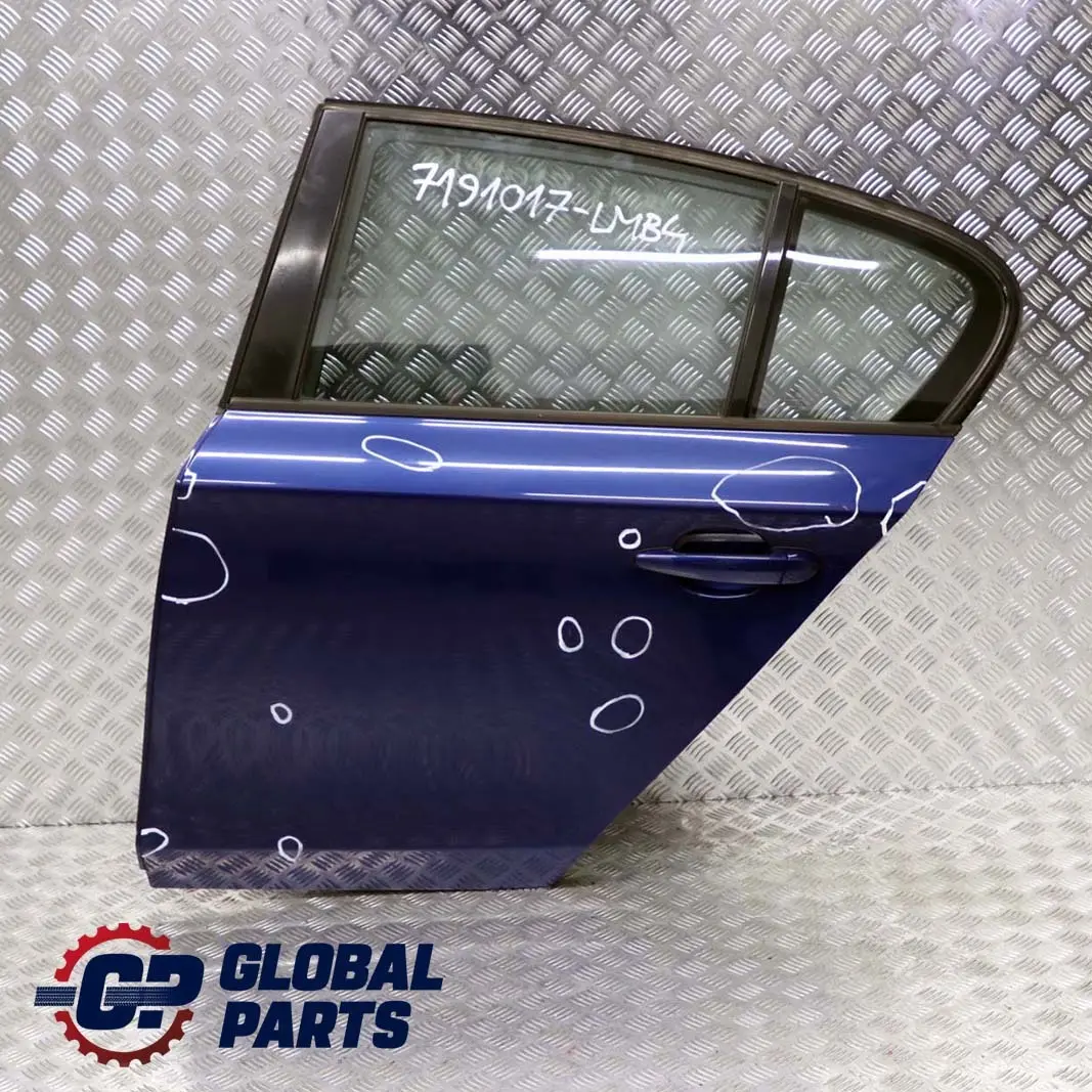 Door Rear Left N/S Le Mans Blau Blue Metallic - 381 to BMW 1 Series E87 4 with Part number 7191017 BMW 1 Series E87 4 Door Rear Left N/S Le Mans Blau Blue Metallic - 381 - SKU 7191017-LMB4 - Part number 7191017