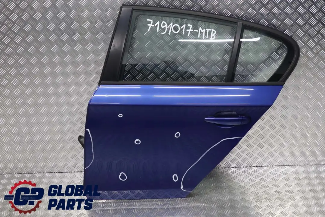 Door Rear Left N/S Montegoblau Montego Blau Blue Metallic to BMW 1 SERIES E87 E87N with Part number 7191017 BMW 1 SERIES E87 E87N Door Rear Left N/S Montegoblau Montego Blau Blue Metallic - SKU 7191017-MTB - Part number 7191017