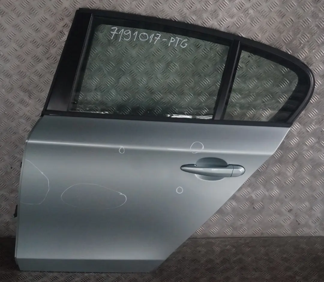 Door Rear Left N/S Patagoniagruen Patagonia Green Metallic to BMW 1 Series E87 with Part number 7191017 BMW 1 Series E87 Door Rear Left N/S Patagoniagruen Patagonia Green Metallic - SKU 7191017-PTG - Part number 7191017