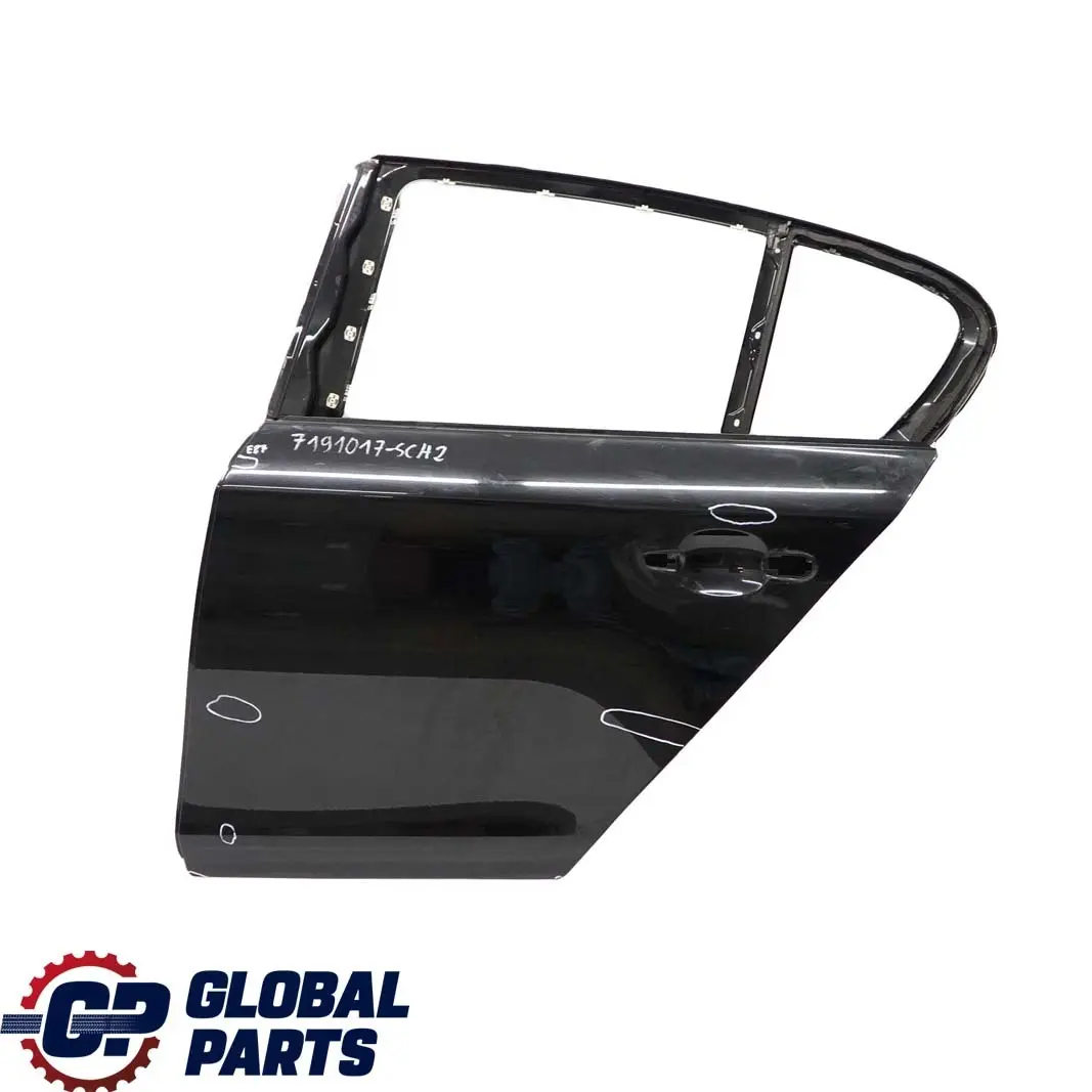 BMW 1 Series 2 E87 Door Rear Left N/S Schwarz II Black 2 - 668 - SKU 7191017-SCH2 - Part number 7191017