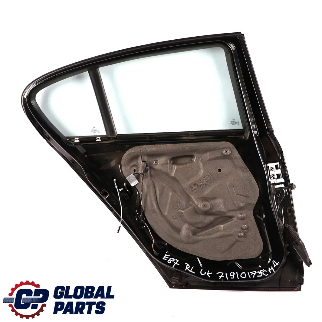 Door Rear Left N/S Schwarz 2 Black - 668 to BMW 1 Series 4 E87 with Part number 7191017 BMW 1 Series 4 E87 Door Rear Left N/S Schwarz 2 Black - 668 - SKU 7191017-SCH4 - Part number 7191017