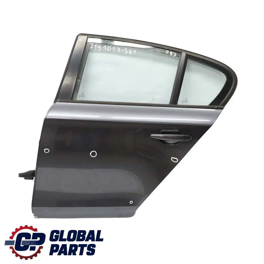Door Rear Left N/S Sparkling Graphite Metallic - A22 to BMW 1 Series 1 E87 with Part number 7191017 BMW 1 Series 1 E87 Door Rear Left N/S Sparkling Graphite Metallic - A22 - SKU 7191017-SG1 - Part number 7191017