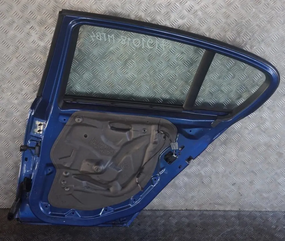 BMW 1 Series E87 Door Rear Right O/S Montegoblau Montego Blue Metallic - A51 - SKU 7191018-MTB4 - Part number 7191018
