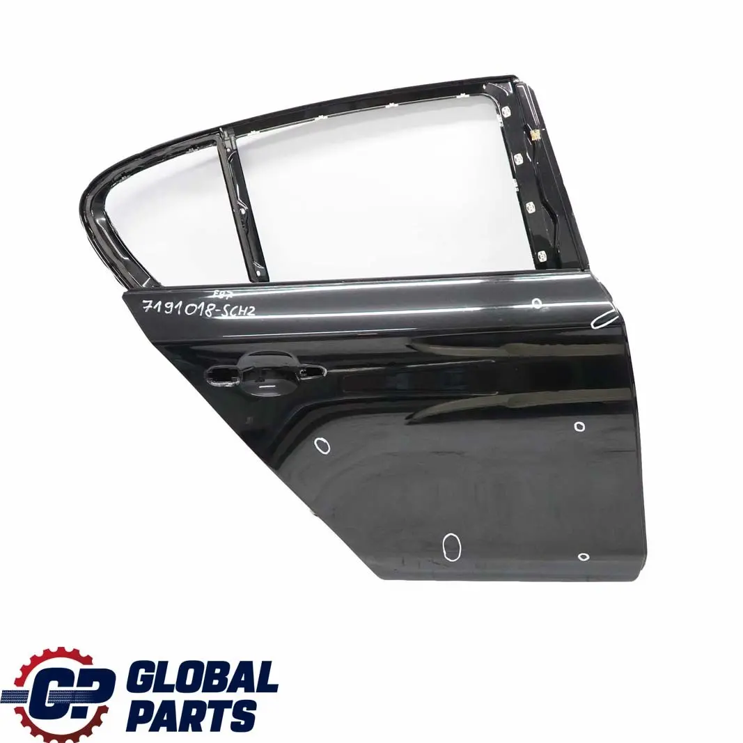 BMW 1 Series 2 E87 Door Rear Right O/S Schwarz 2 Black - 668 - SKU 7191018-SCH2 - Part number 7191018