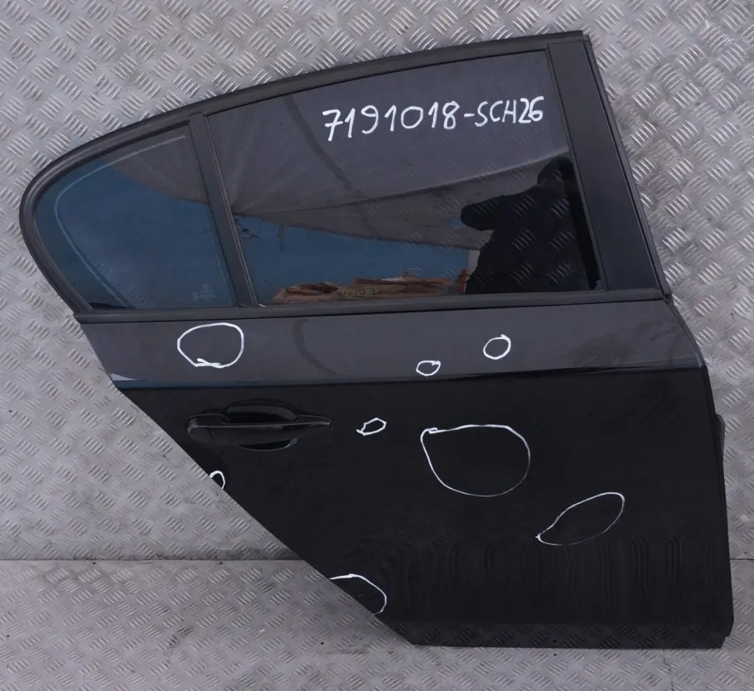 BMW 1 er E87 LCI Beifahrer Tür hinten rechts Schwarz 2 - SKU 7191018-SCH26 - Teilenummer 7191018
