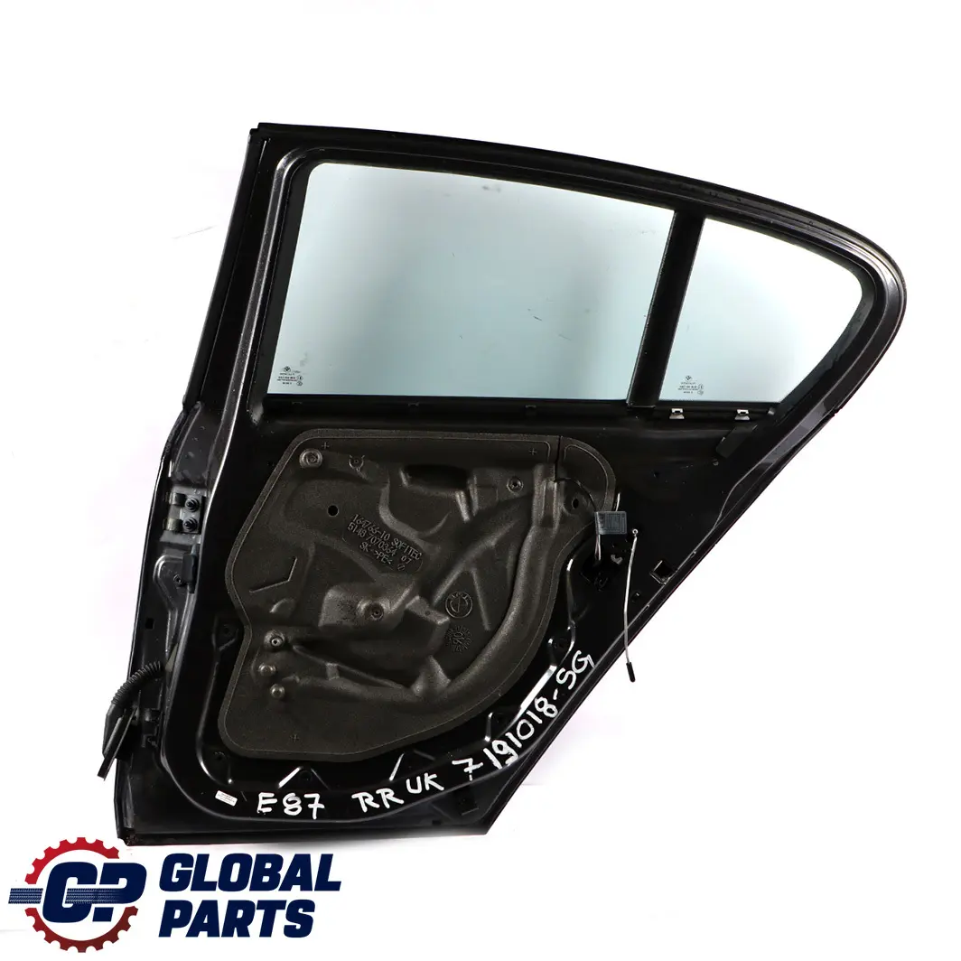 Door Rear Right O/S Sparkling Graphite Metallic - A22 to BMW 1 Series E87 with Part number 7191018 BMW 1 Series E87 Door Rear Right O/S Sparkling Graphite Metallic - A22 - SKU 7191018-SG - Part number 7191018