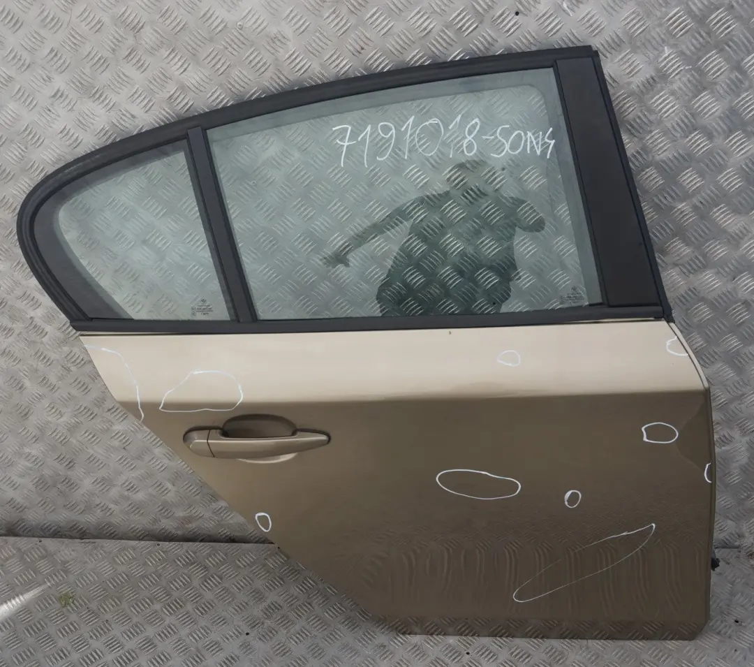Door Rear Right O/S Sonora Metallic - A23 to BMW 1 SERIES 4 E87 E87N with Part number 41527191018 BMW 1 SERIES 4 E87 E87N Door Rear Right O/S Sonora Metallic - A23 - SKU 7191018-SON4 - Part number 41527191018