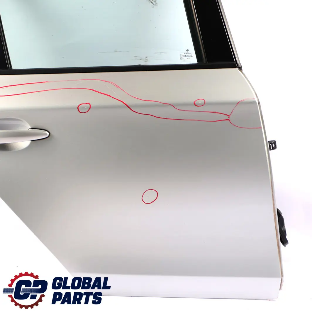 Door Rear Right O/S Titansilber Titan Silver Silber - 354 to BMW 1 Series E87 with Part number 7191018 BMW 1 Series E87 Door Rear Right O/S Titansilber Titan Silver Silber - 354 - SKU 7191018-TS5 - Part number 7191018