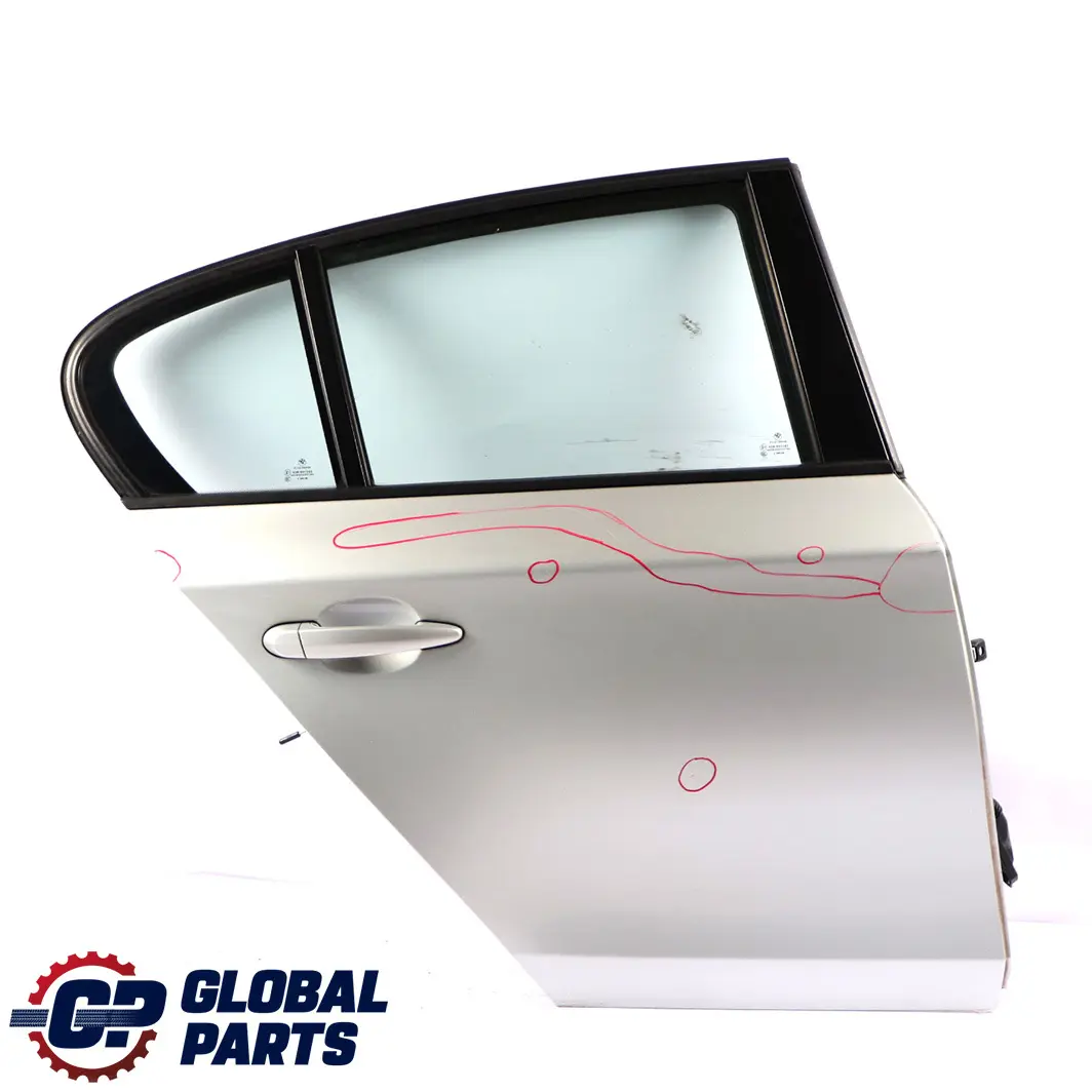 Door Rear Right O/S Titansilber Titan Silver Silber - 354 to BMW 1 Series E87 with Part number 7191018 BMW 1 Series E87 Door Rear Right O/S Titansilber Titan Silver Silber - 354 - SKU 7191018-TS5 - Part number 7191018