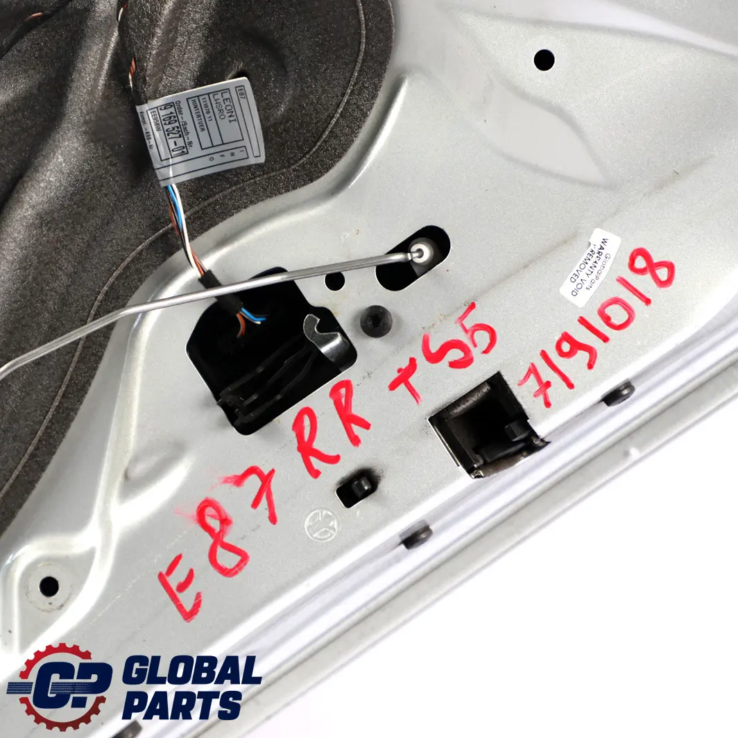 Door Rear Right O/S Titansilber Titan Silver Silber - 354 to BMW 1 Series E87 with Part number 7191018 BMW 1 Series E87 Door Rear Right O/S Titansilber Titan Silver Silber - 354 - SKU 7191018-TS5 - Part number 7191018