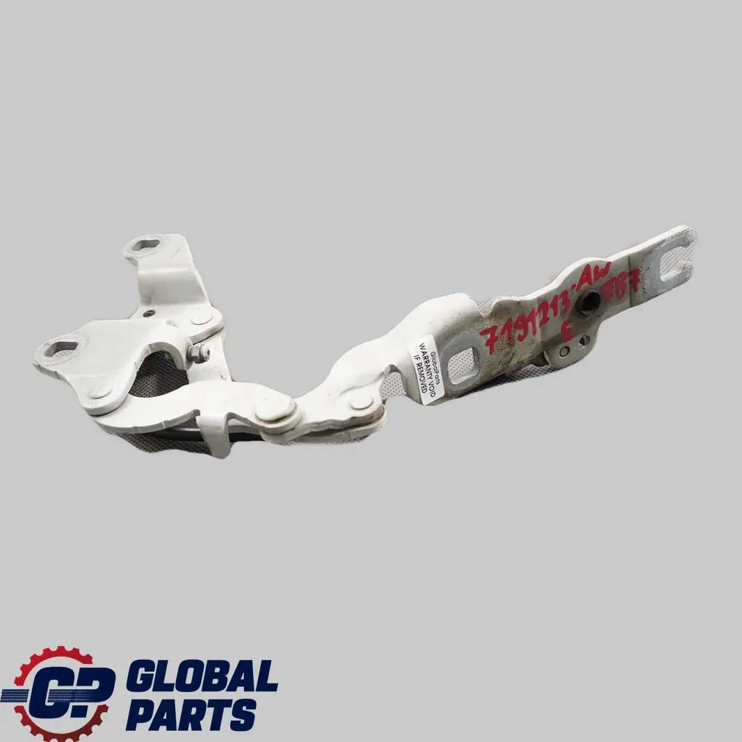 Gauche Charniere Rabat Blanc des Alpes Blanc pour BMW E81 E87 A à propos du numéro de pièce 7060559 BMW E81 E87 A Gauche Charniere Rabat Blanc des Alpes Blanc - SKU 7191213-AW - Numéro de pièce 7060559
