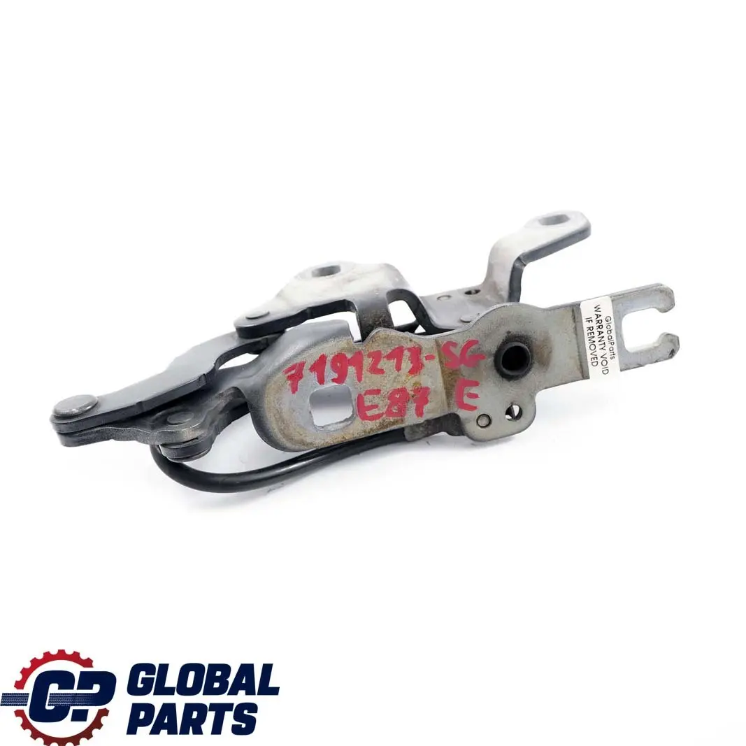 BMW 1 E81 E87 Left N/S Engine Hood Hinge Bonnet Sparkling Graphite A22 - SKU 7191213-SG - Part number 7060559