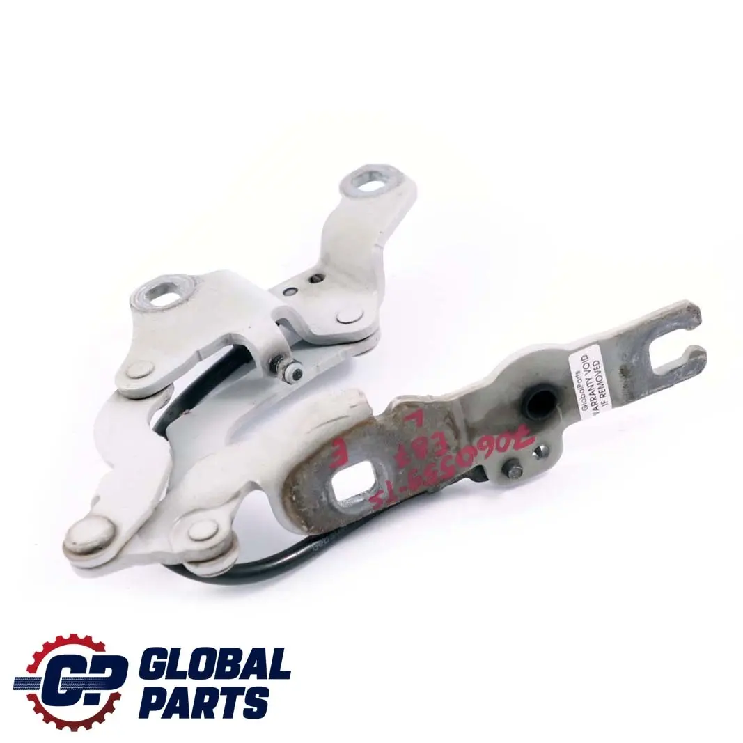 Gauche Charniere Rabat Argent Titane Metallique pour BMW E81 E87 A à propos du numéro de pièce 7060559 BMW E81 E87 A Gauche Charniere Rabat Argent Titane Metallique - SKU 7191213-TS - Numéro de pièce 7060559