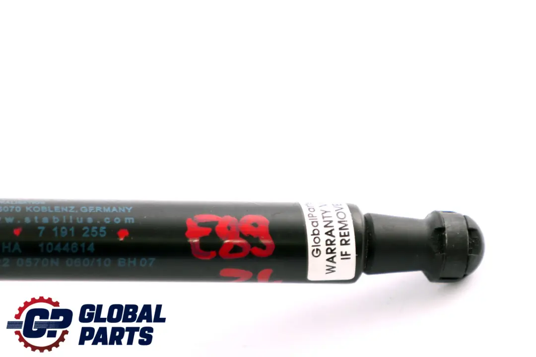 Druckfeder Koffer Raum Klappe Heckklappe für BMW Z4 E89 Roadster mit Teilenummer 7191255 BMW Z4 E89 Roadster Druckfeder Koffer Raum Klappe Heckklappe - SKU 7191255 - Teilenummer 7191255