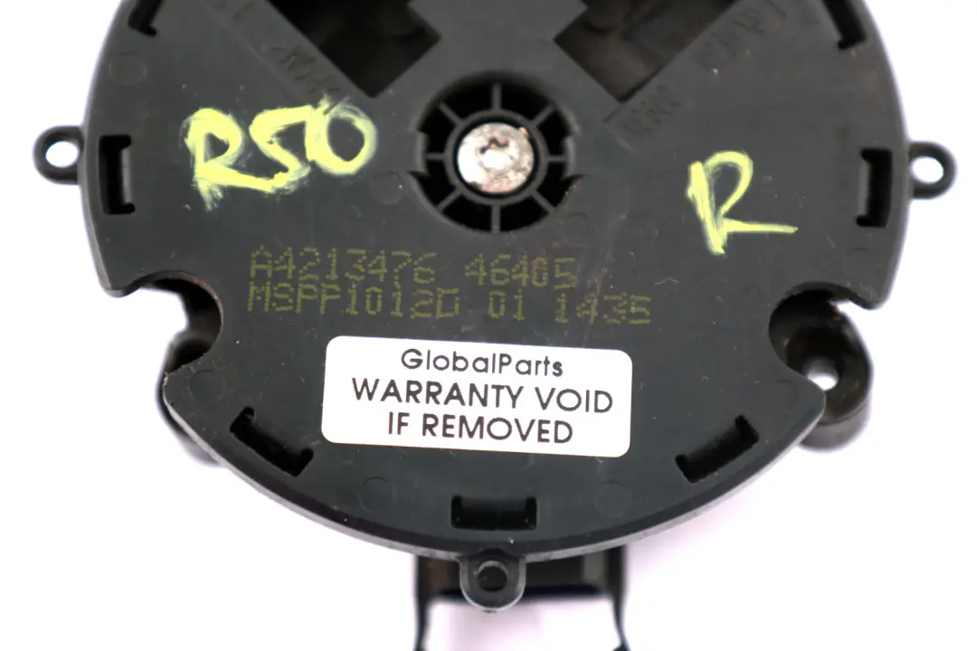 Right O/S Wing Mirror Outside Adjuster Drive Motor to BMW Mini Cooper R50 R53 with Part number 7191425 BMW Mini Cooper R50 R53 Right O/S Wing Mirror Outside Adjuster Drive Motor - SKU 7191425 - Part number 7191425