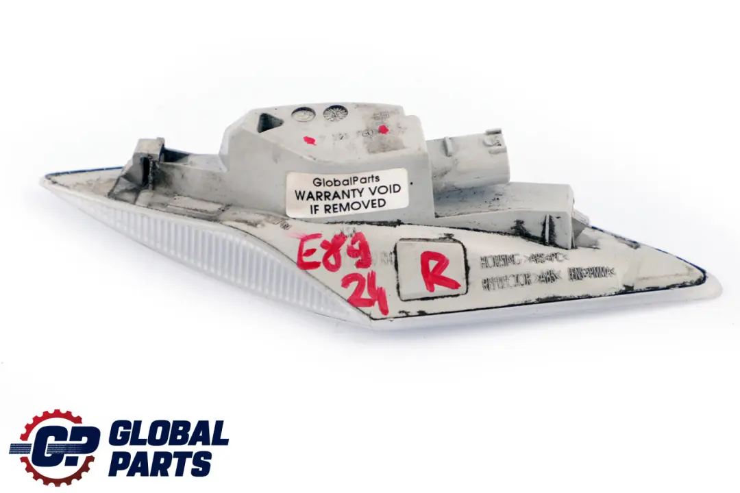 Luz Indicadora de Giro Adicional Derecha para BMW Z4 E89 con número de pieza 7191760 BMW Z4 E89 Luz Indicadora de Giro Adicional Derecha - SKU 7191760 - Número de pieza 7191760