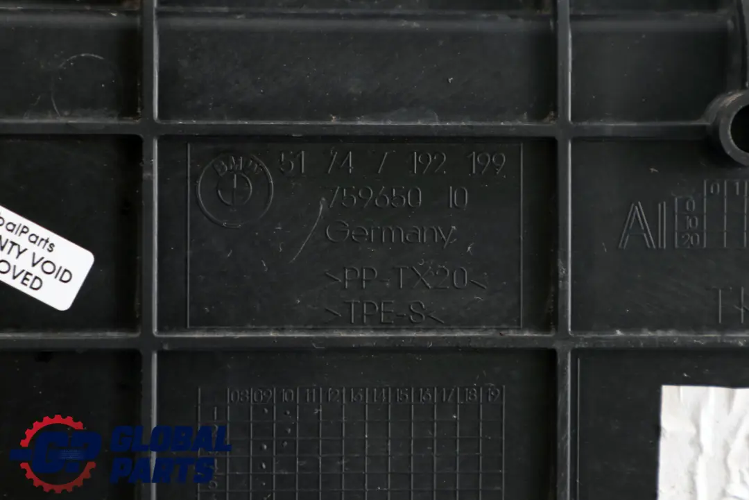 BMW Z4 E89 Roadster Cache De Commande Du Volet D'Air Inférieur - SKU 7192199 - Numéro de pièce 7192199