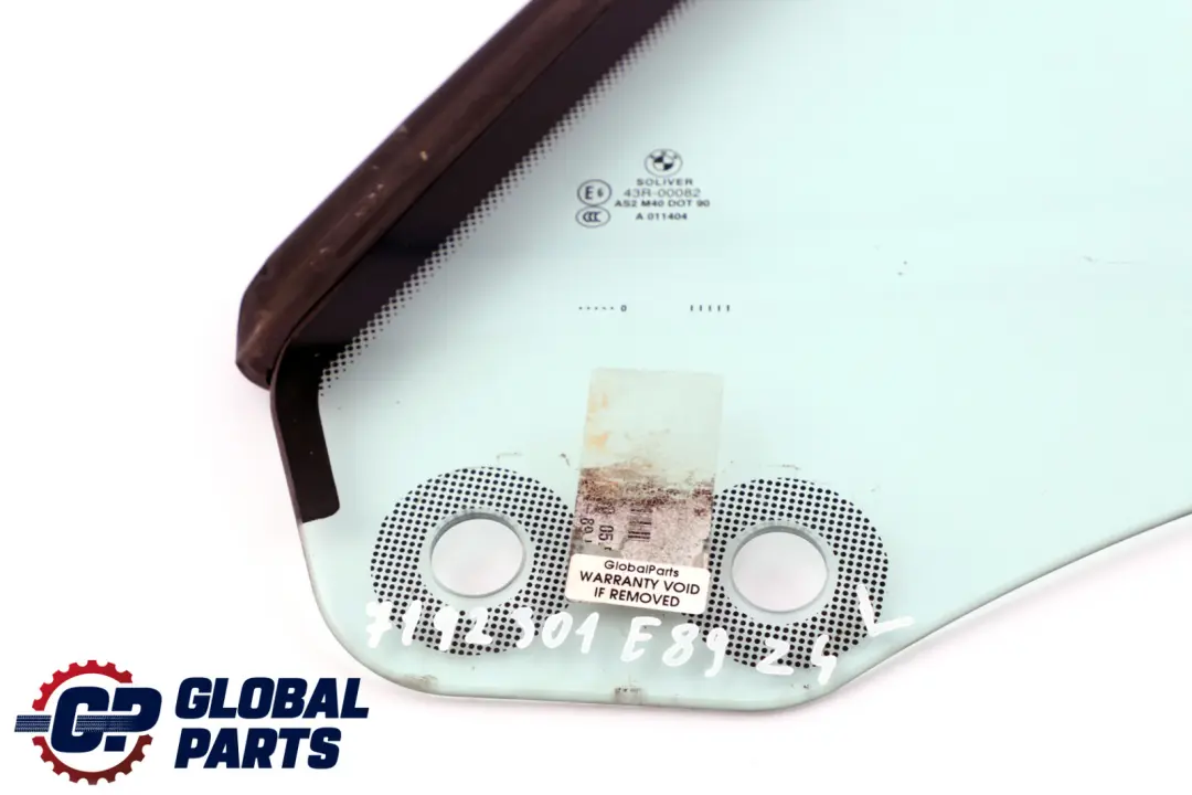 Verre de Fenetre Laterale de Porte AS2 Arriere Gauche pour BMW Z4 E89 à propos du numéro de pièce 7192301 BMW Z4 E89 Verre de Fenetre Laterale de Porte AS2 Arriere Gauche - SKU 7192301 - Numéro de pièce 7192301