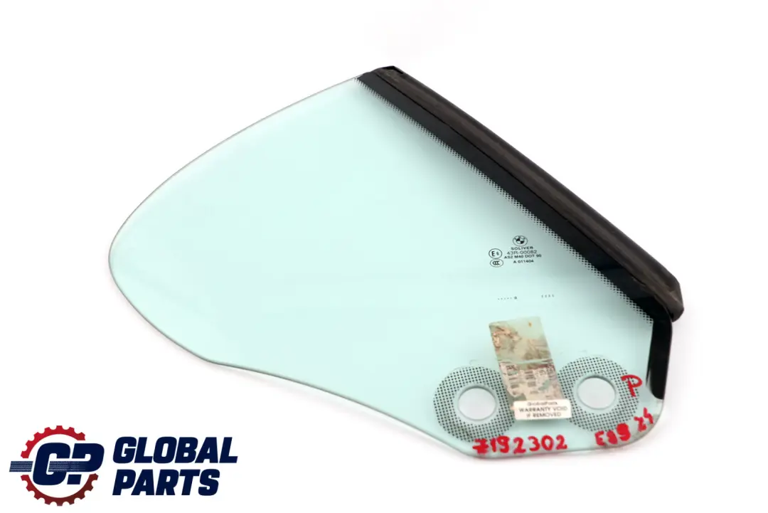 BMW Z4 Series E89 Door Side Window Glass AS2 Rear Right O/S - SKU 7192302 - Part number 7192302