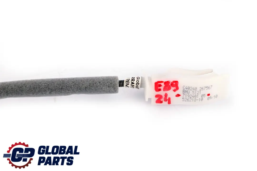 Cavo Bowden Apriporta Anteriore per BMW Z4 Serie E89 Roadster Cabrio con numero di parte 7192401 BMW Z4 Serie E89 Roadster Cabrio Cavo Bowden Apriporta Anteriore - SKU 7192401 - Numero di parte 7192401