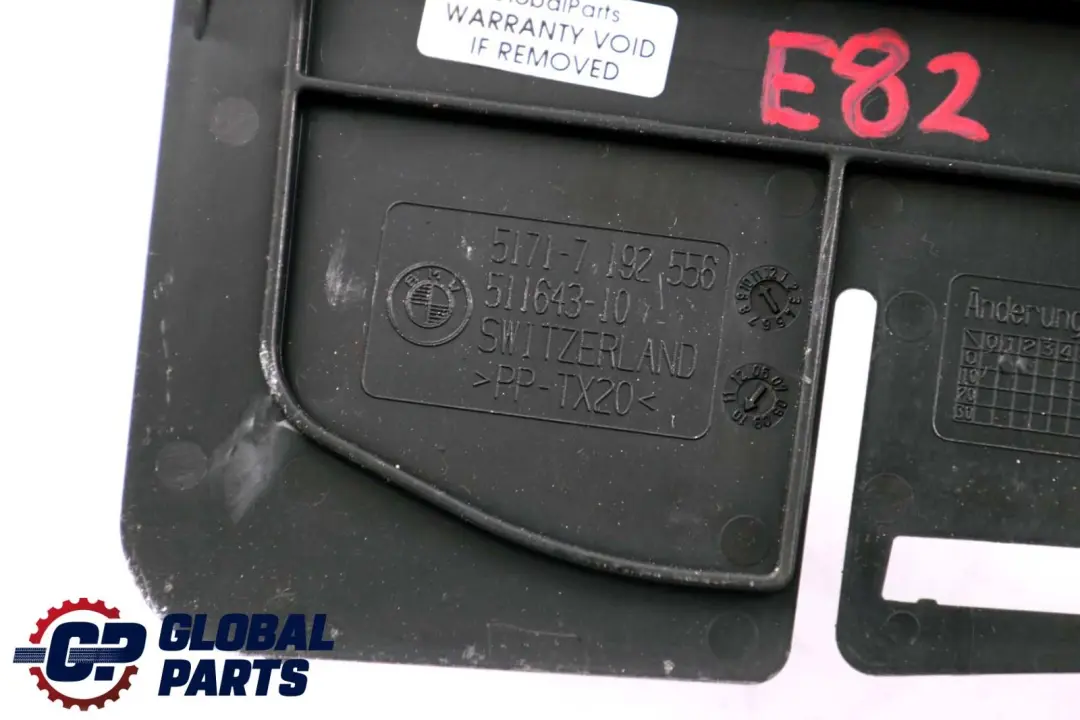 BMW E82 E88 Przegroda podłoga bagażnika - SKU 7192556 - Numer Części 7192556