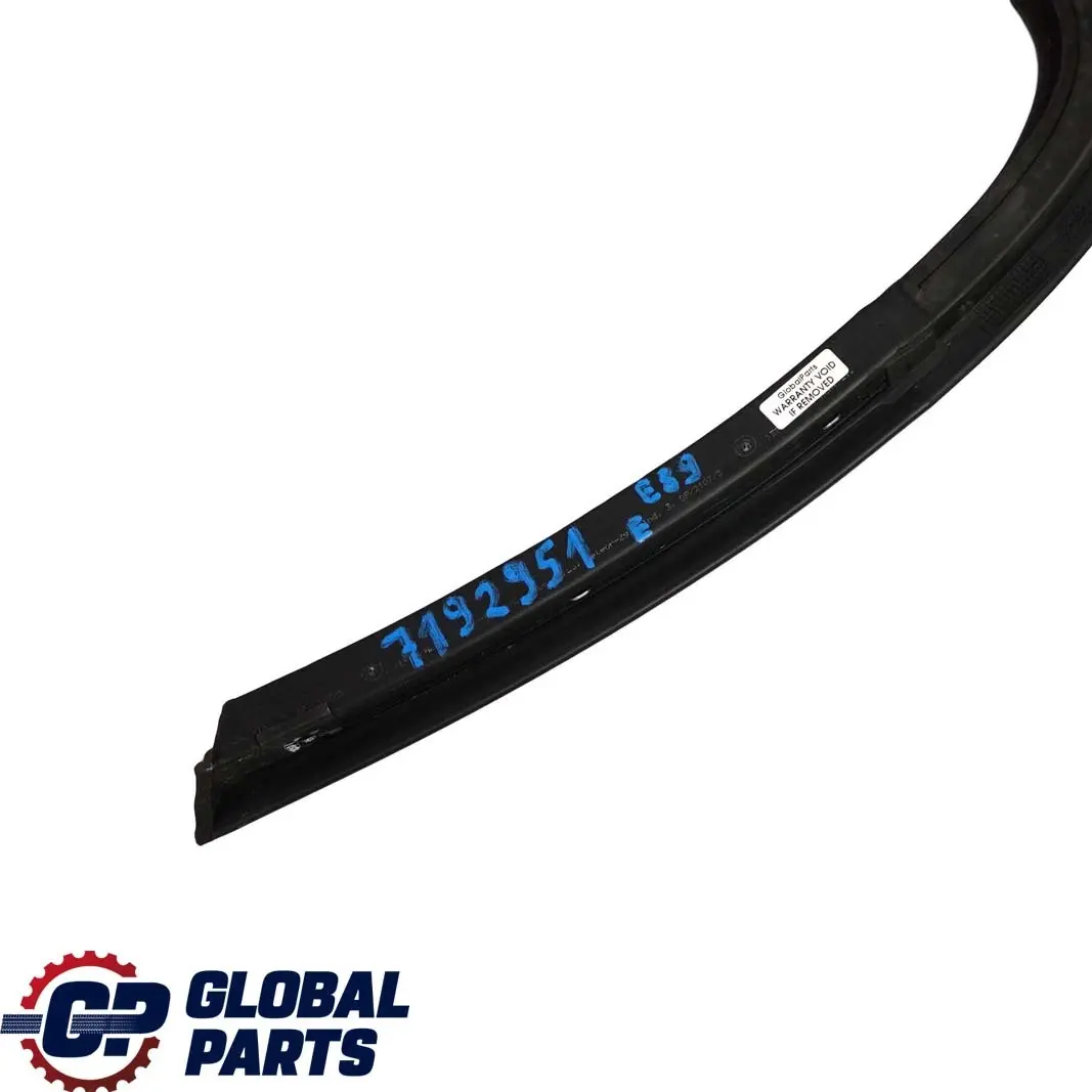 Folding Top Roof Rear Shell Seal Strip Gasket to BMW Z4 E89 Hardtop with Part number 7192951 BMW Z4 E89 Hardtop Folding Top Roof Rear Shell Seal Strip Gasket - SKU 7192951 - Part number 7192951