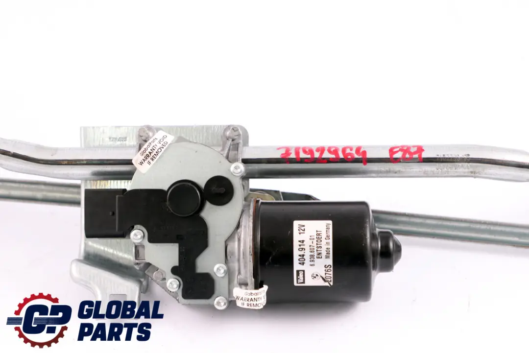 BMW 1 Series E81 E82 E87 Front Windscreen Wiper System Linkage Motor - SKU rhd-7192964 - Part number 7192964