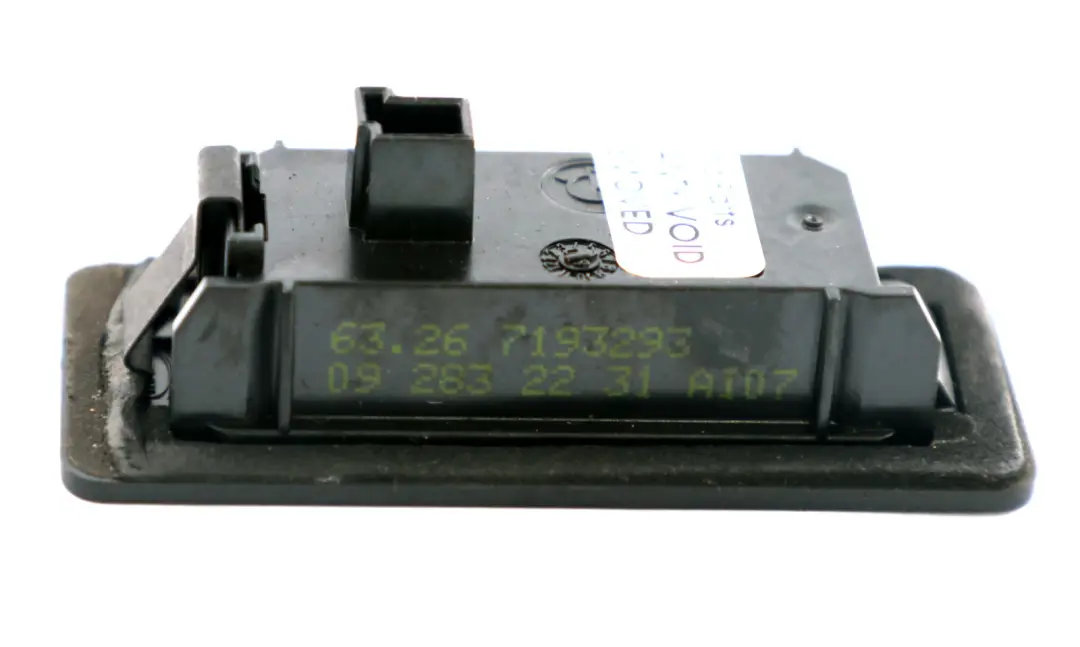  Plaque D'Immatriculation LED BMW E71 E84 E90 E91 E92 F10 F30 Lamp Unit - SKU 7193293 - Numéro de pièce 7193293
