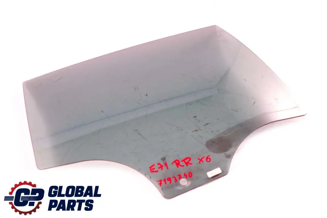 BMW X6 E71 Puerta Trasera Derecha Cristal Negro AS3 - SKU 7193740 - Número de pieza 7193740