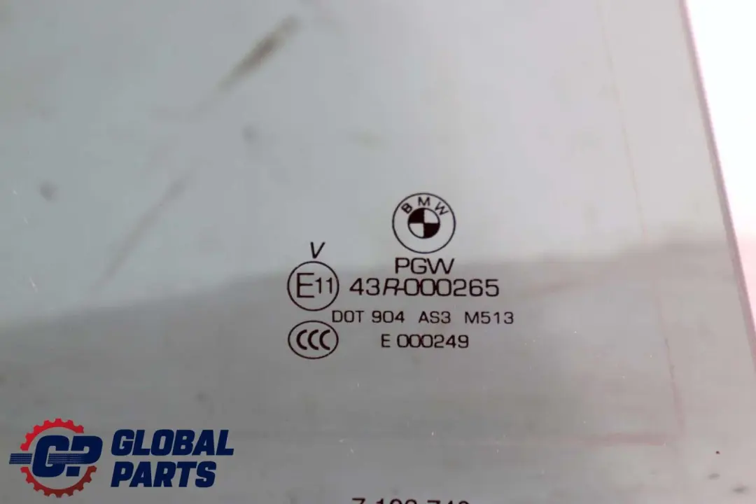 BMW X6 E71 Puerta Trasera Derecha Cristal Negro AS3 - SKU 7193740 - Número de pieza 7193740