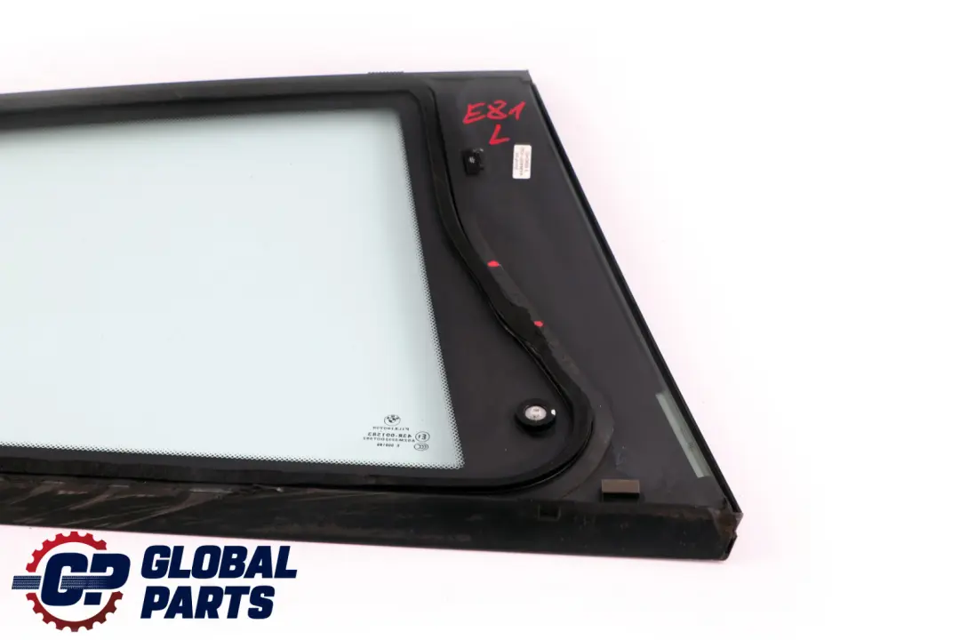 BMW 1 Series E81 Side Window Rear Left N/S High Gloss Glanzschwarz Black - SKU 7194191 - Part number 7194191