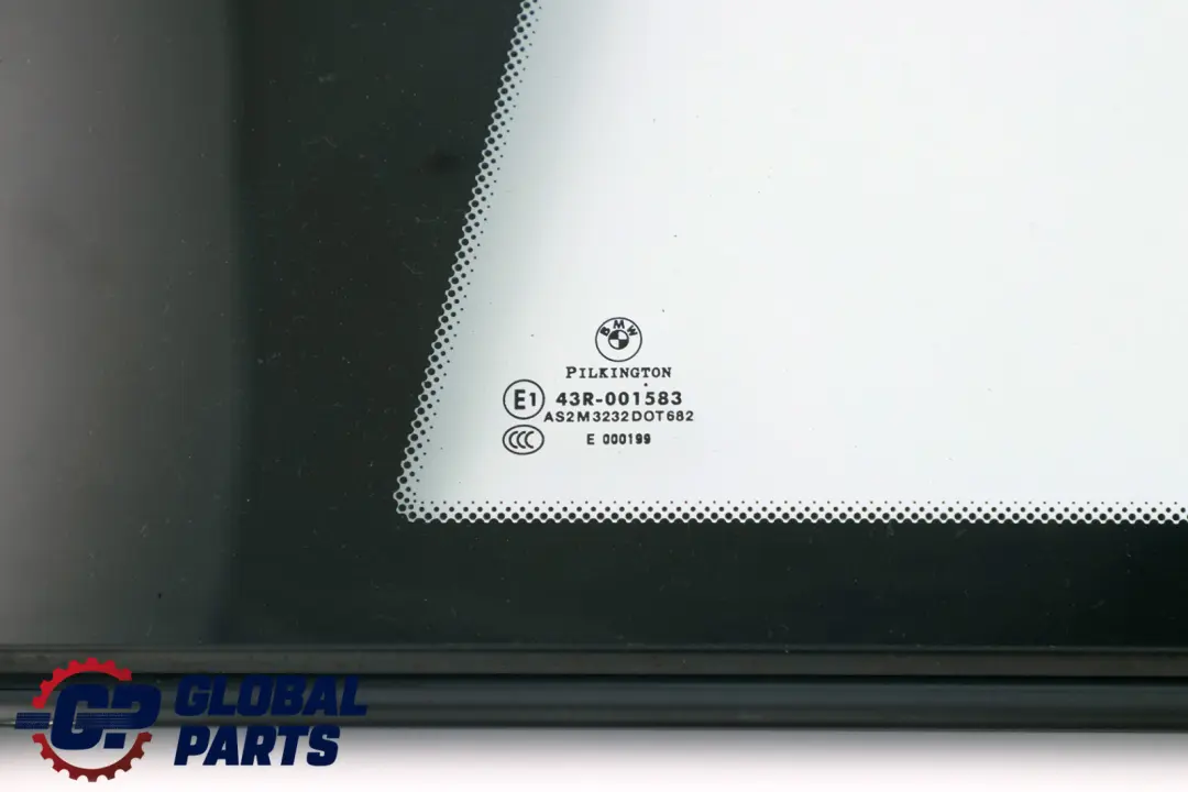 BMW 1 Series E81 Side Window Rear Left N/S High Gloss Glanzschwarz Black - SKU 7194191 - Part number 7194191