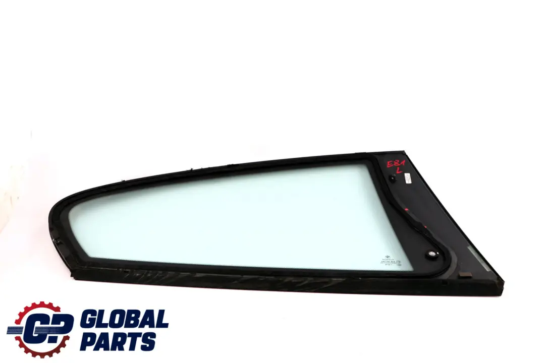 BMW 1 Series E81 Side Window Rear Left N/S High Gloss Glanzschwarz Black - SKU 7194191 - Part number 7194191