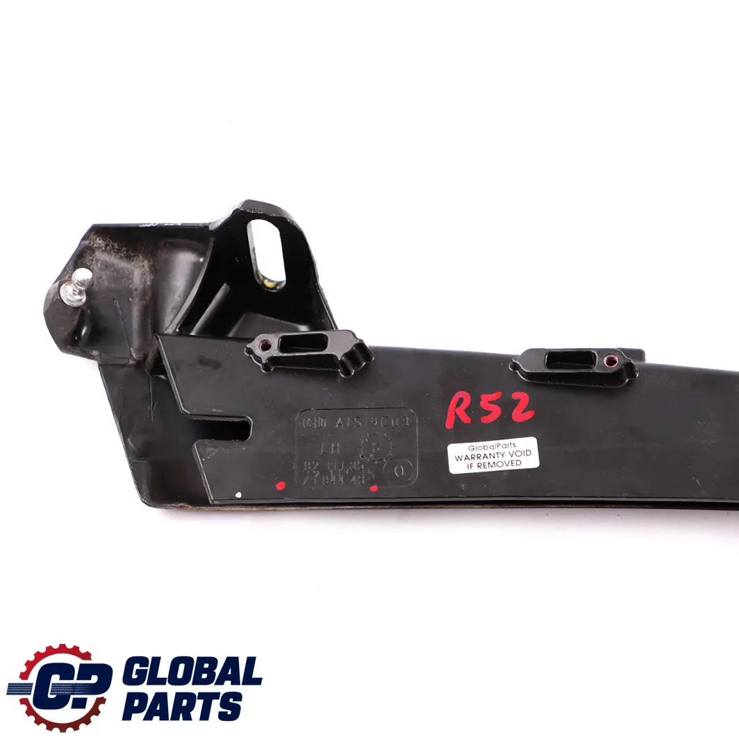 Rail Junta Techo Plegable Trasero Izquierdo para Mini Cooper R52 Cabrio con número de pieza 7194445 Mini Cooper R52 Cabrio Rail Junta Techo Plegable Trasero Izquierdo - SKU 7194445 - Número de pieza 7194445