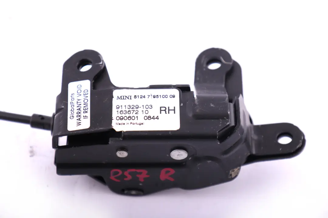 Mini Cooper R57 Cabrio Trunk Boot Lid Tailgate Lock Bottom Right O/S Catch - SKU 7195100 - Part number 7195100