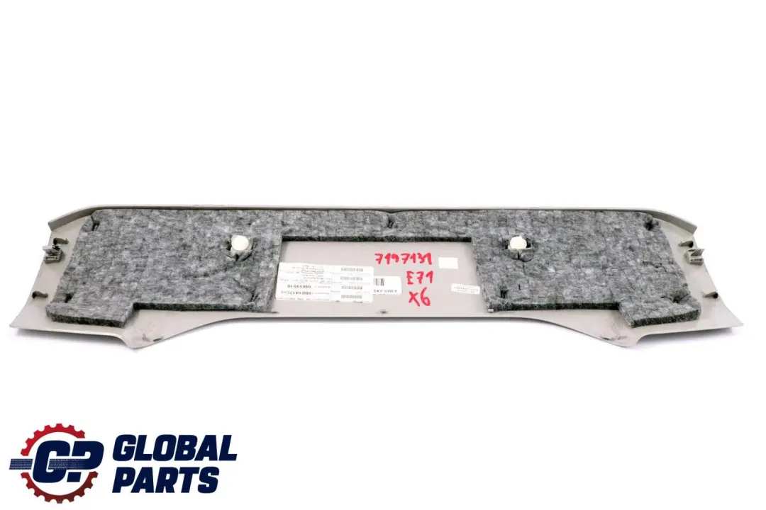 BMW X6 Series E71 Trunk Boot Lid Interior Upper Trim Panel Cover Grey 7175853 - SKU 7197131 - Part number 7197131