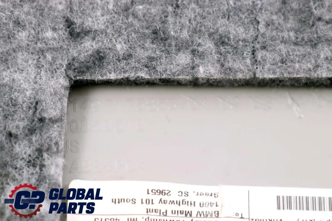 BMW Serie X6 E71 Tapa del maletero Interior Tapa del panel superior Gris 7175853 - SKU 7197131 - Número de pieza 7197131
