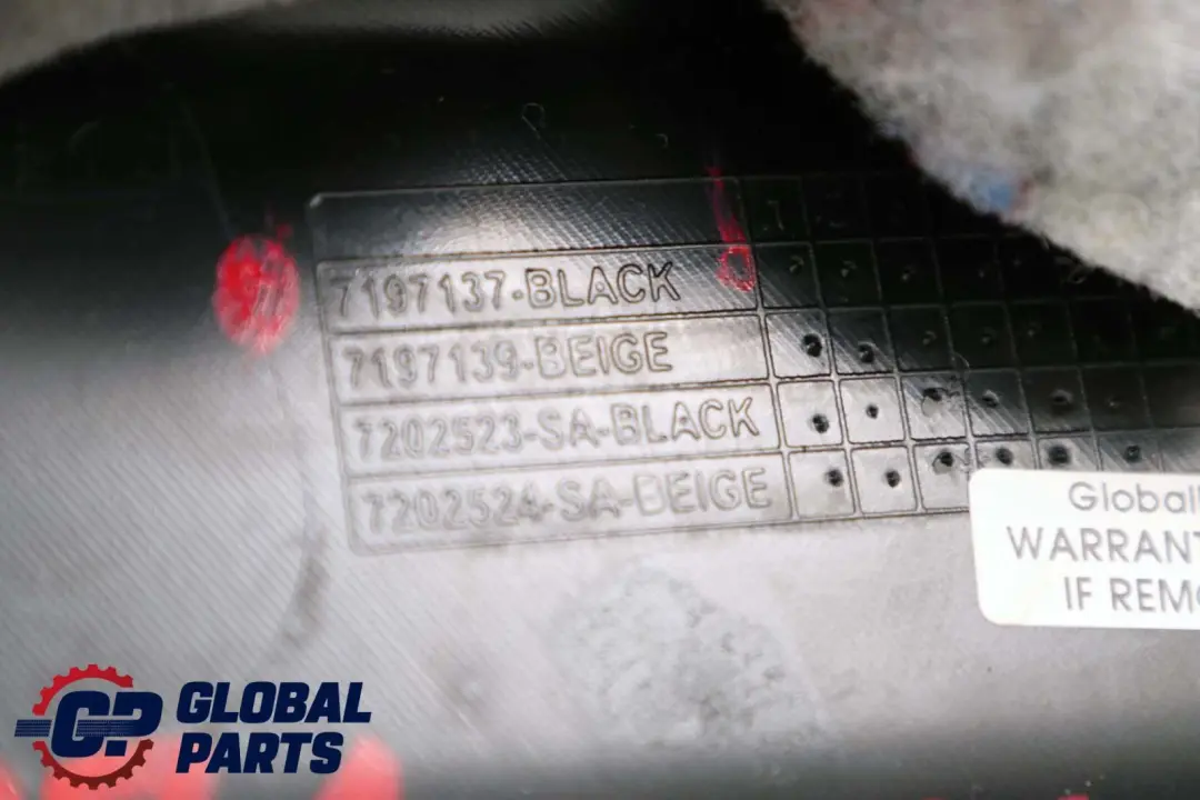 Boot Trunk Tail Lid Lower Trim Panel Black to BMW X6 Series E71 E72 with Part number 7197137 BMW X6 Series E71 E72 Boot Trunk Tail Lid Lower Trim Panel Black - SKU 7197137 - Part number 7197137